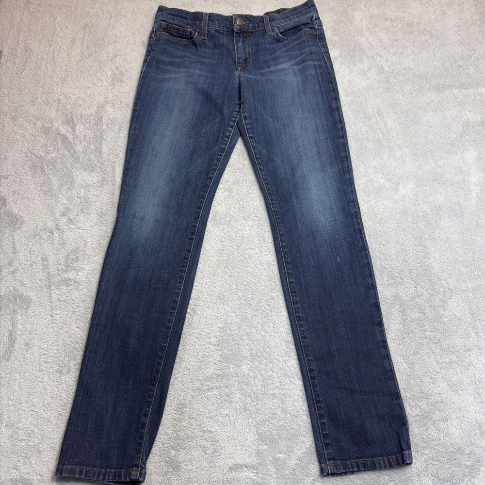 Joe's Jeans Straight Leg Women's 29/31 Blue Denim Stretch Mid Rise Dark Pants